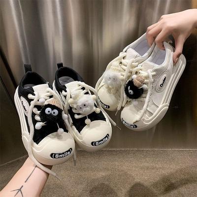 Niche Original Cute Big Head Ugly Cute Board Shoes Women's New Spring and Summer Versatile Smile Casual Child