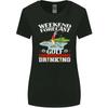 Golf Weekend Golfer Alcohol Bier Grappig Dames Wijder Gesneden T-shirt