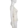 Y2K Retro Back Satin Wide Shoulder Strap V-neck Base Lace Patchwork Sleeveless Camisole Vest