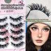 3D Silk Fiber Eyelash Extension Thick Cross Voluminous Lashes Woman's Fashion False Eyelashes