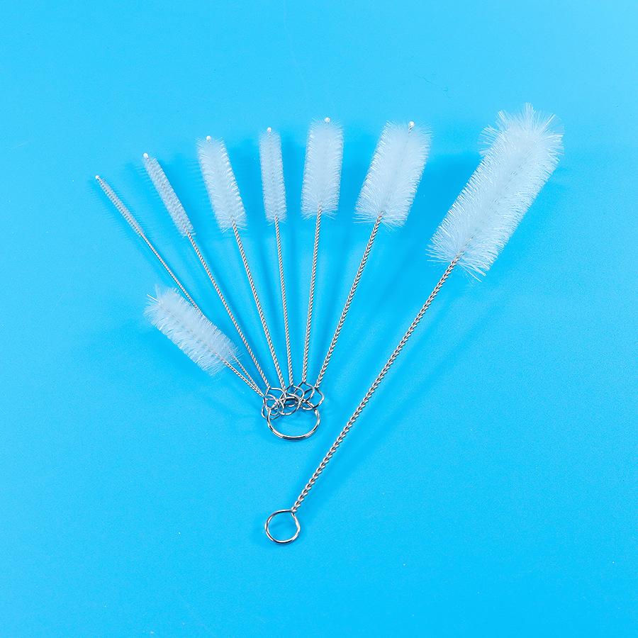 Test Tube Straw & Cup Cleaning Nylon Brush Set for Insulated Cups, Wine Glasses & Tea Cups