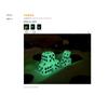 6pcs/lot 14mm 6 Sided Noctilucent Dice Cubes Night Light Luminous Funny Night Bar KTV Entertainment Game Dices Drinking Tool