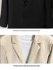 Men's Slim-Fit Casual Blazer - Spring, Korean Style, Versatile Solid Color.