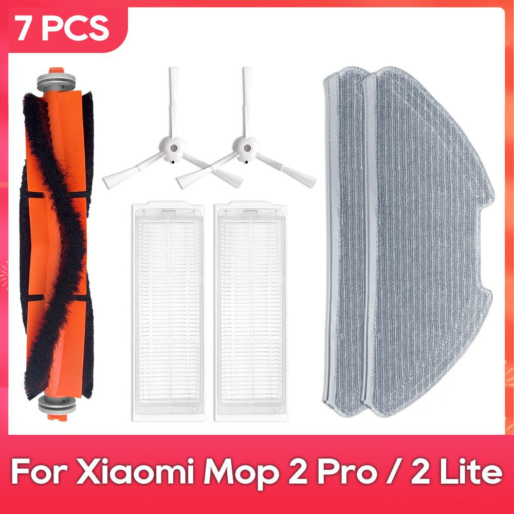 Fit For ( Xiaomi Mi Robot Vacuum-Mop 2 Pro / Lite MJST1SHW MJSTL ) Filter Mop Main Side Brush Mijia Vacuum Cleaner Accessories