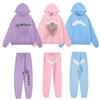 Mens Heavyweight Hoodie Sweatpants Set Streetwear Loose Fit 400g