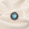 Swiss Blue Topaz Ring, 925 Solid Sterling Silver Ring, Handmade Silver Jewelry, Swiss Blue Topaz Gemstone Jewelry For Thanksgiving Gift