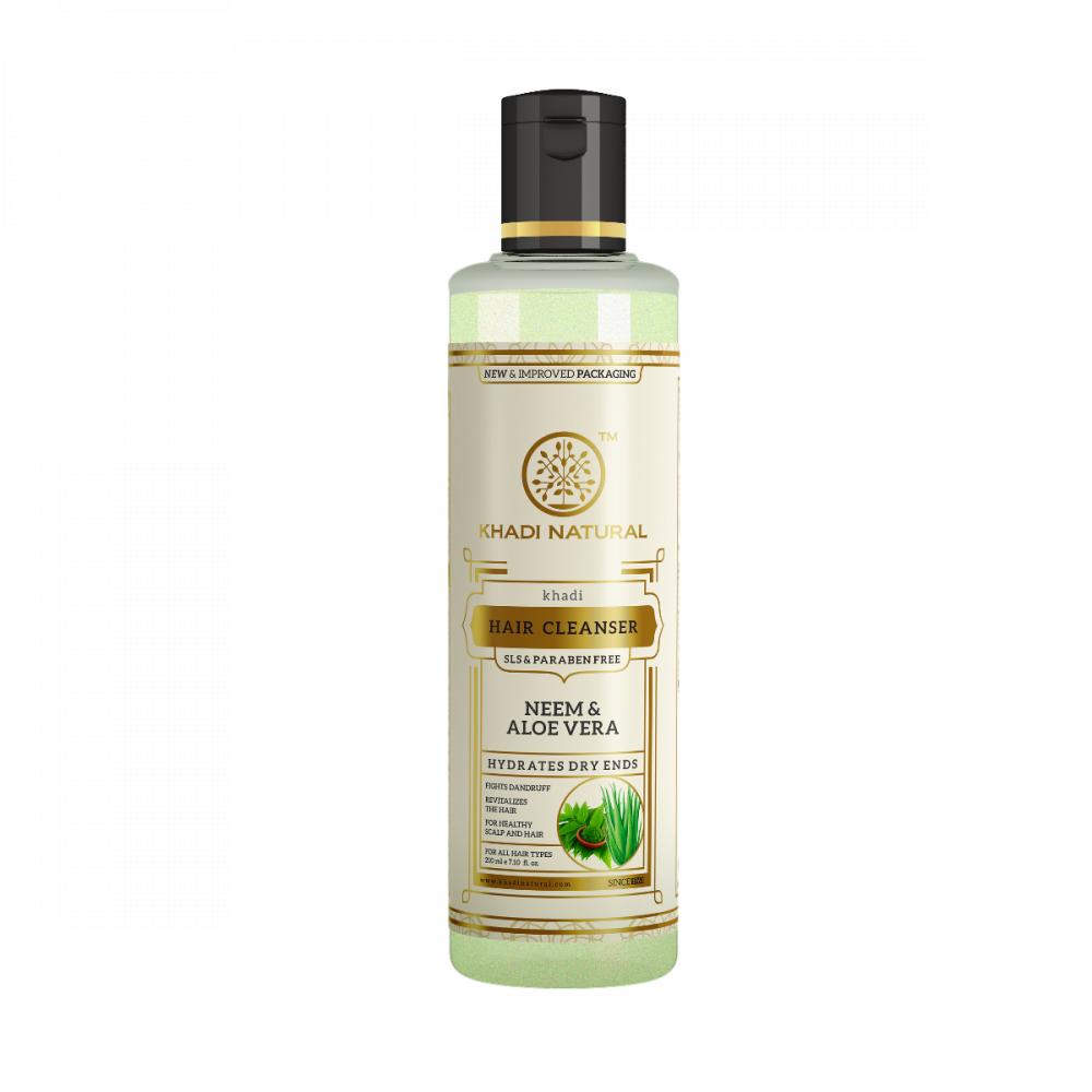 Khadi Szampon Ziołowy Neem & Aloevera, 210 ml