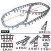Compatible With LEGO MOC Railroad Bridge Train Track Combination Scene Building Blocks DIY Cross Track Bricks Toys Rail Car