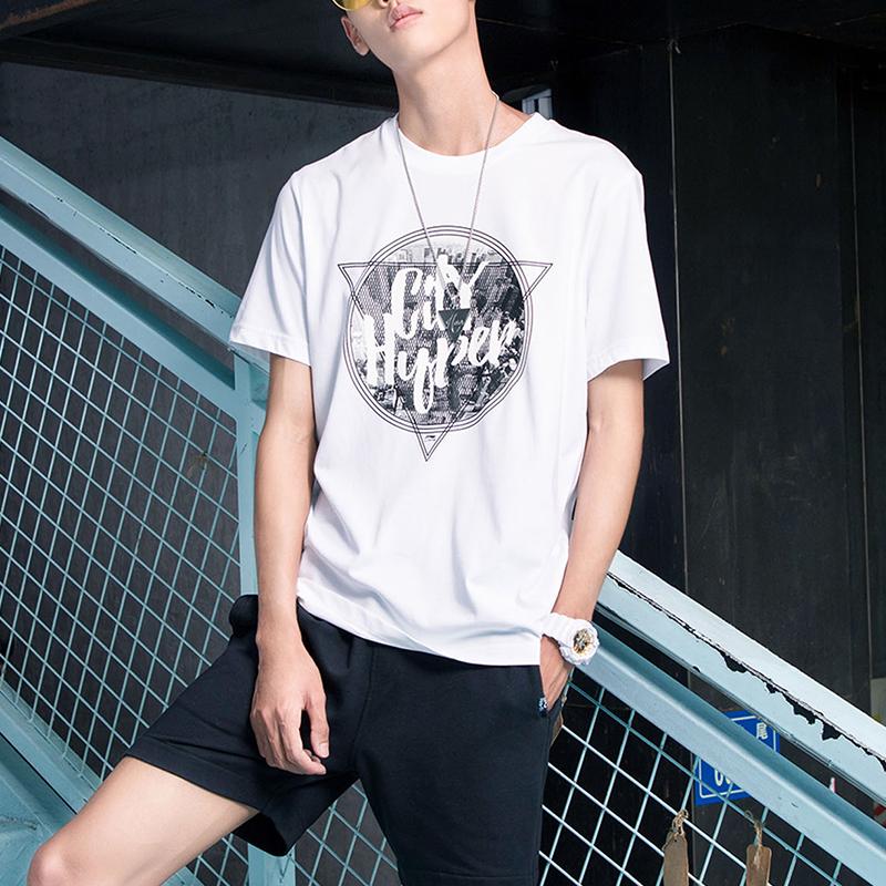 Li Ning Sports Fashion Series Letter Print Short Sleeve T-Shirt Men Tops White AHSM111-3