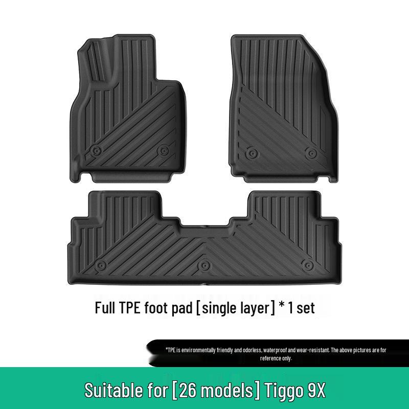 Custom TPE Floor Mats and All-Weather Trunk Mats for 26 Chery Tiggo 9X Cars