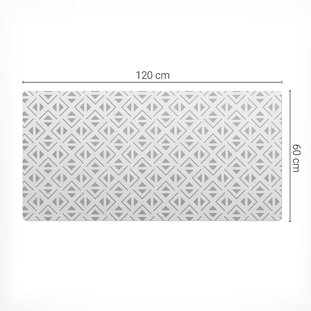 Vinyl Protective Mat With Modern Geometric Pattern 120X60 Cm
