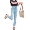 Winter 2024 Minimalist Wide-Leg Jeans for Plus-Size Pear-Shaped Women - Slimming Straight-Leg Style