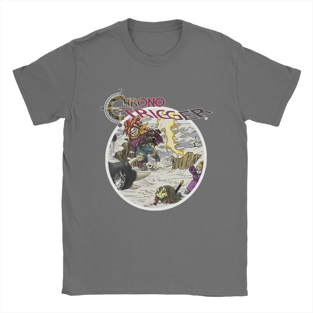 

Men s Chrono Trigger Heroes Retrogames T Shirts Gamer Meme Pure Cotton Clothing Awesome Round Collar Tee Shirt Gift Idea T-Shirt 3XL