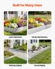 Corten Steel Landscape Edging, 10-Pack 100 X 23 Cm Metal Edging for Landscaping with 11 Connecting Plates, Easy-to-Install, Metal Garden Edge Border