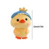 12cm Cute Little Doll Plush Toy with Hat Duck Rabbit Frog Pendants Gifts