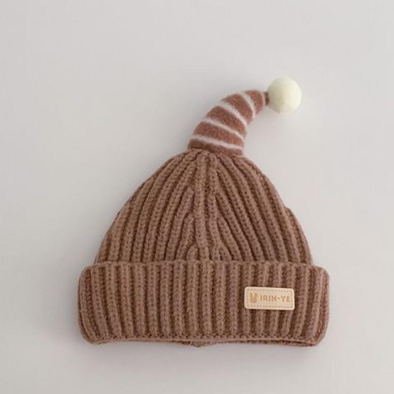 Baby hat autumn and winter children's wool hat cute knitted hat girls pullover hat infant warm hat