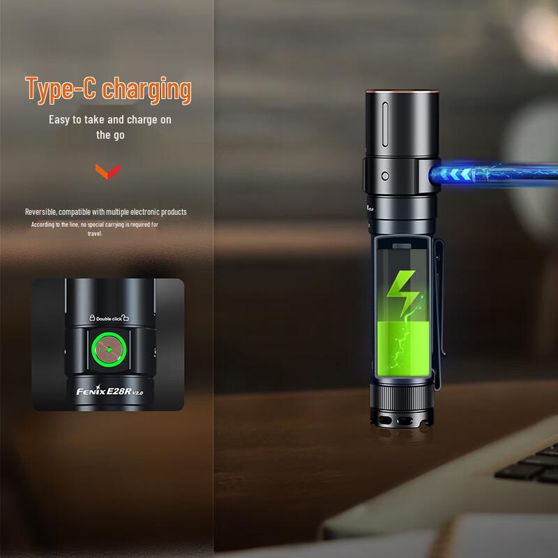 FENIX E28R V2.0 Rechargeable Portable Flashlight