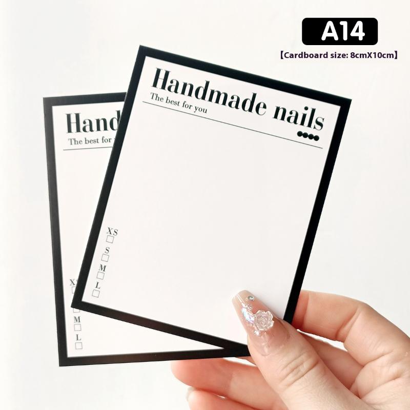 20 Folhas Unhas Postiças Pressionáveis Fundo Cartão Borboleta Adereço para Foto Feito à Mão Dicas de Arte para Unhas Postiças Exibição Cartão de Apresentação Ferramentas de Manicure