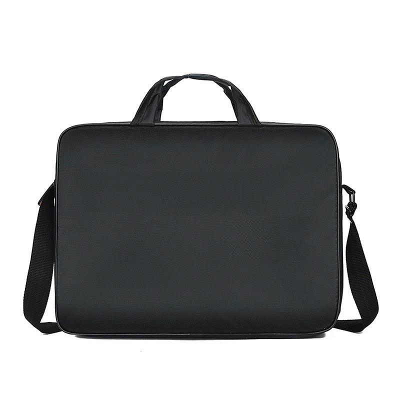 1 Piece 15.6 Inch Laptop Shoulder Handbag Zipper Shoulder Bag Business Portable Nylon Computer Handbags Simple Style