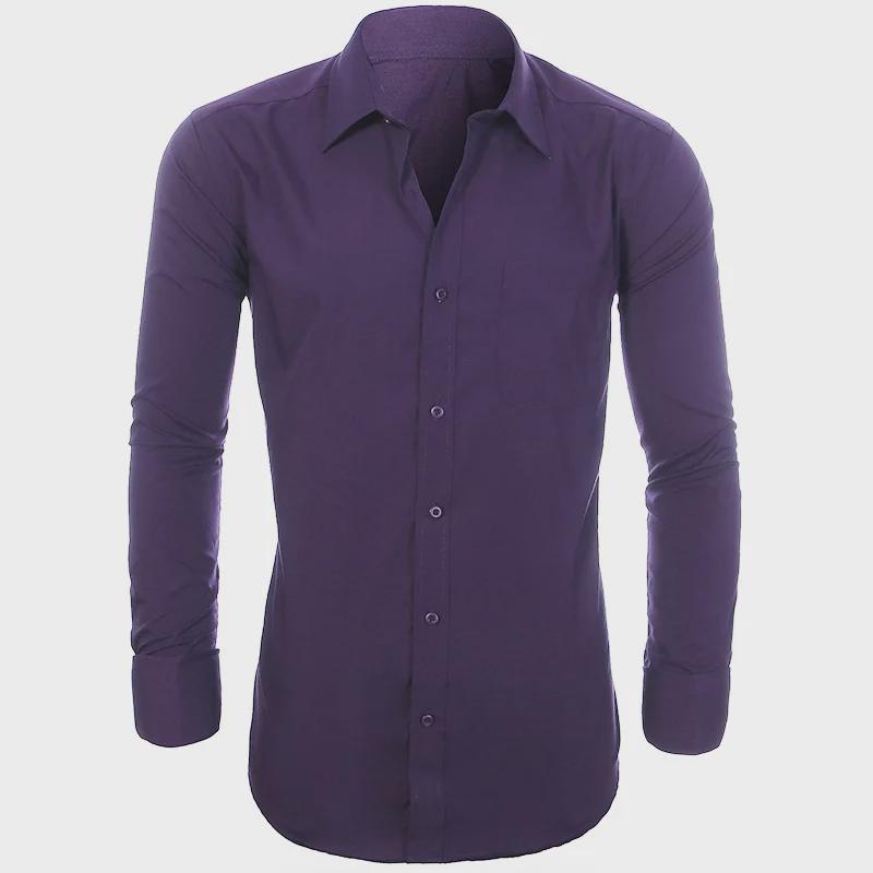 Men's Casual Spring/Summer Shirt with French Cufflinks, Large Size