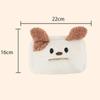 Cartoon Car Tissue Box Plush Car Interior Decoration Supplies Puppy Hanging Tissue Bag  Seat Back