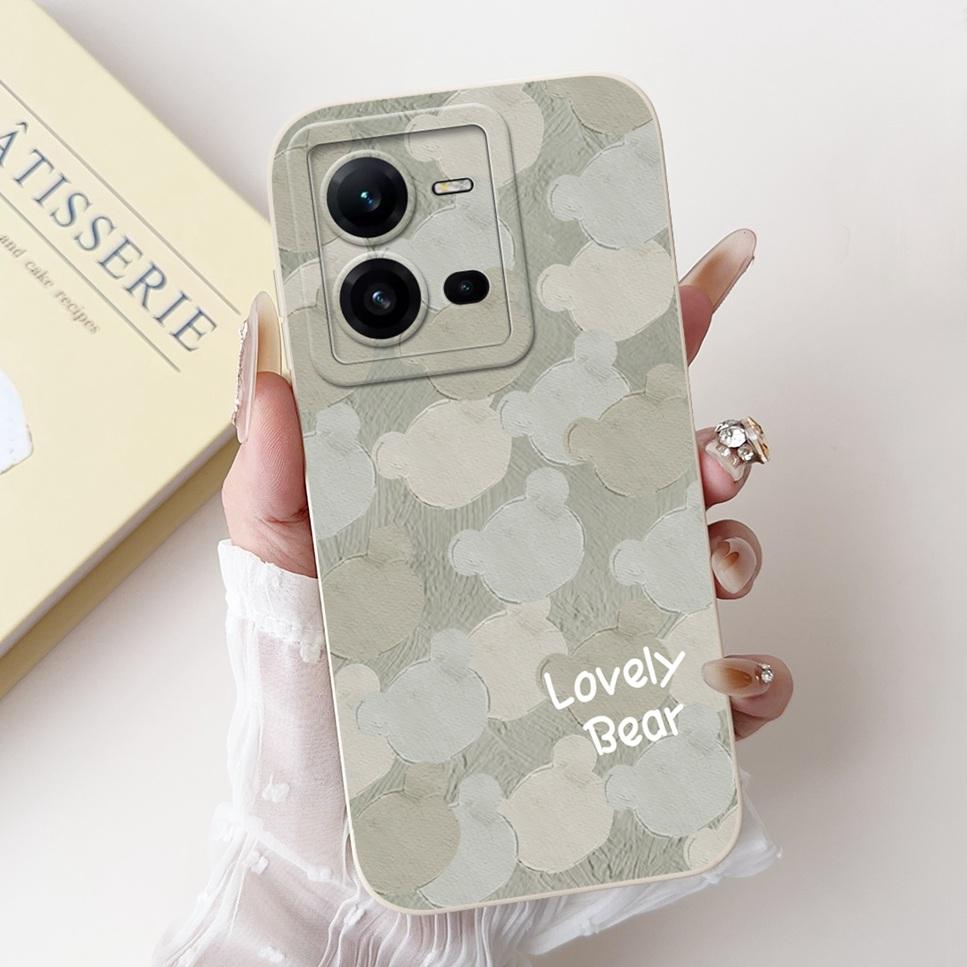 

New Design For vivo V25 5G 6.44 V2202 Case Cute Dinosaur Soft Silicon Back Cover For Vivo V25E V25e 4G Bumper Phone Case Funda vivo V25 5G