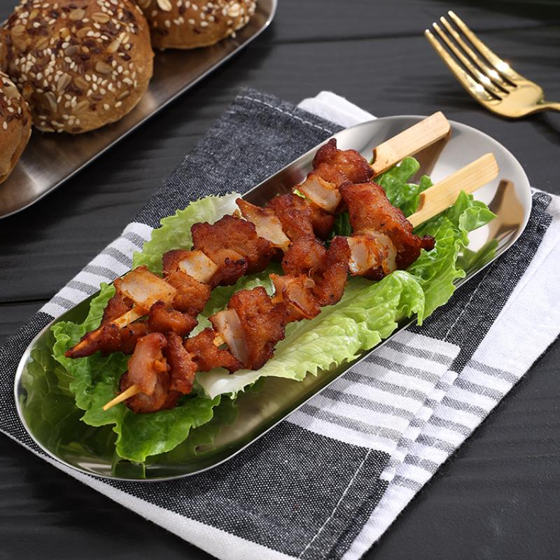 Farfurie din oțel inoxidabil din aur Farfurie pentru desert Tavă de prăjituri cu fructe cu nuci Farfurie de bucătărie pentru gustare Farfurie de bucătărie Western Friptură Farfurie de bucătărie Unelte pentru vase