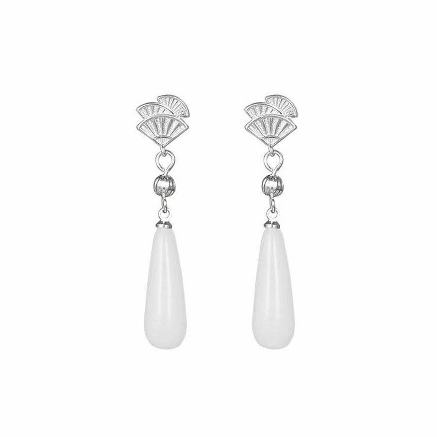 

Ladies Temperament Long Antique Style Earrings With Tassel Earrings And Pendants One Size серебряный