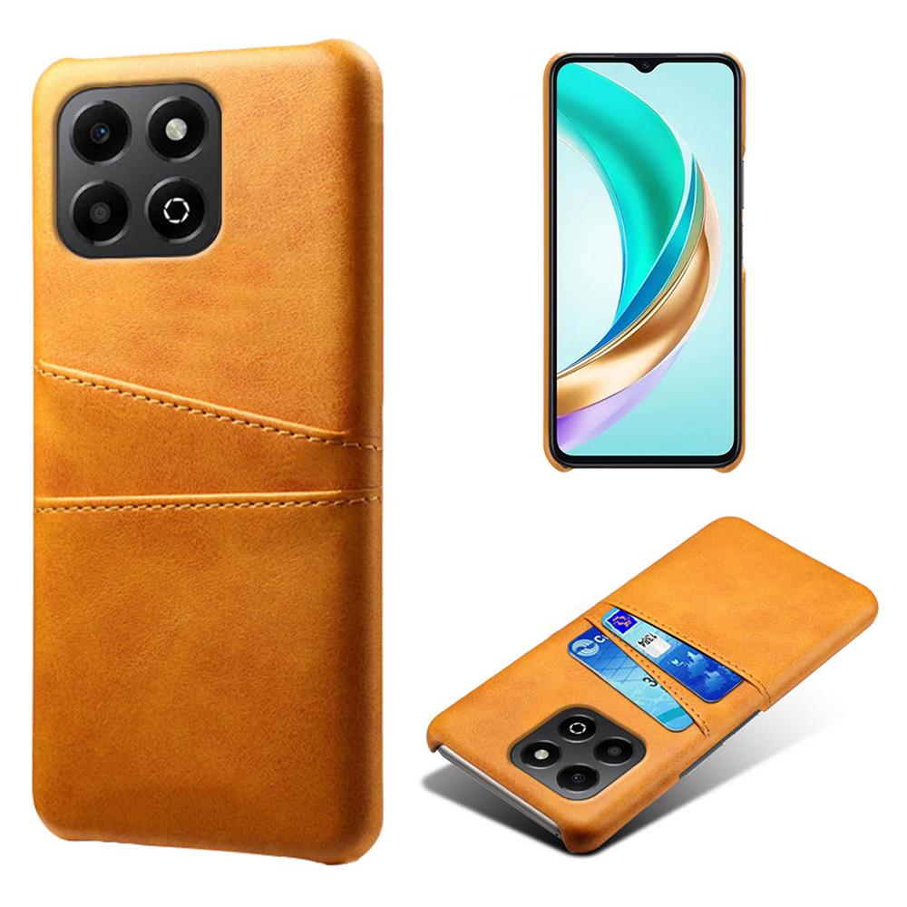 For Honor X6b 4G Case Dual Card Slots PU Leather+Hard PC Phone Cover