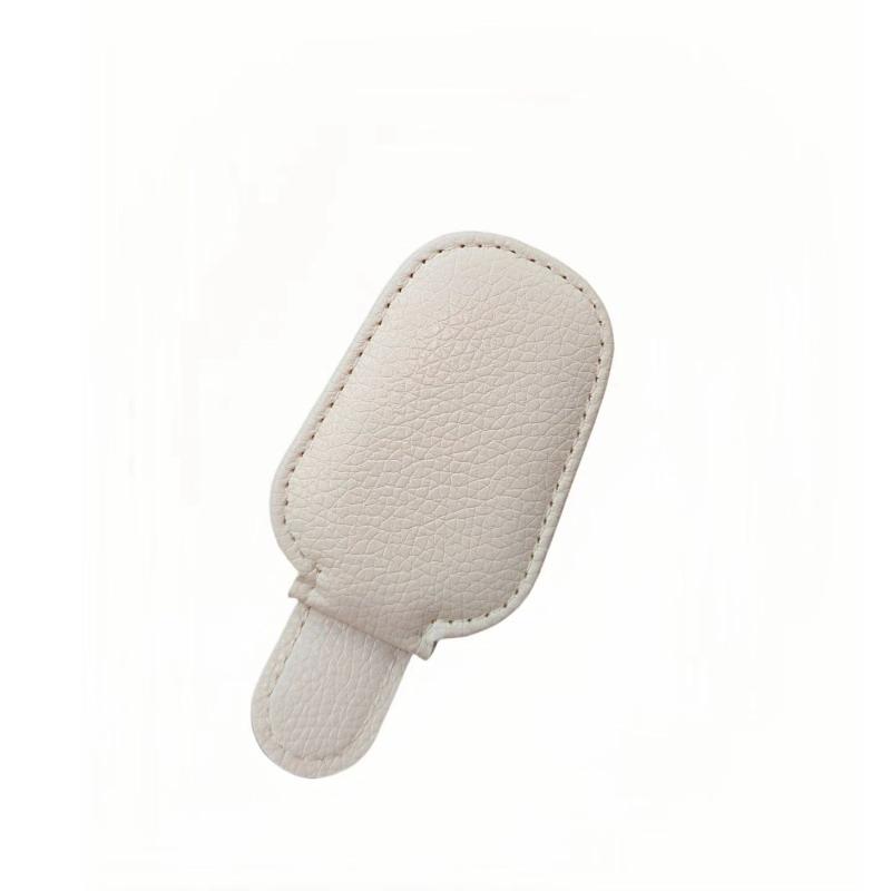 

The Sunglasses Holderis Suitable For Car Sunshades Leather Sunglasses Magnetic Clips Ticket Holders And Car Sunshade Accessories