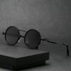 Vintage Men Sunglasses Women Retro Punk Round Metal Frame Colorful Lens Sun Glasses Fashion Eyewear  mujer