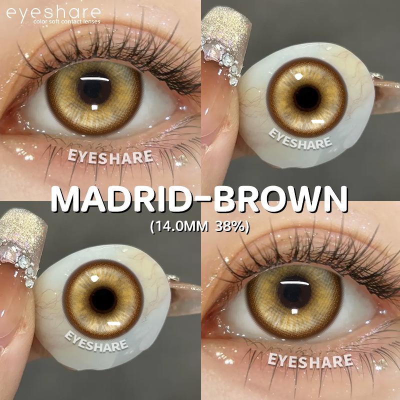 Eyeshare 1Pair Cute Cosplay Colored Contact Lenses for Halloween Anime Blue Pupil Lens Red Contact Lens Purple Colored Lenses