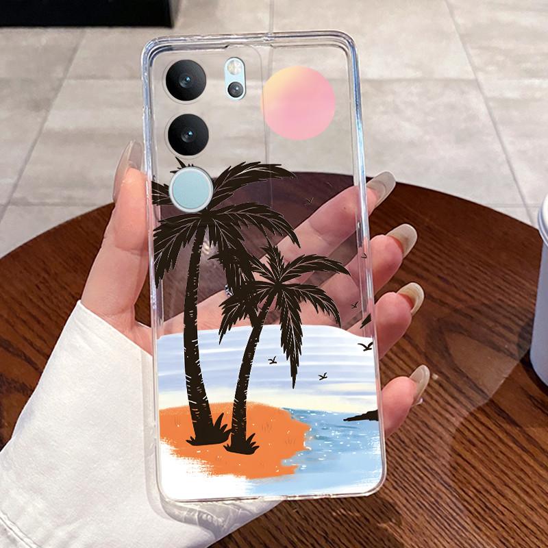 

Casing For Vivo V29 5G V2250 / V29 Pro V2251 / V29e 5G V2317 Aesthetic Cute Cat Cartoon Transparent Soft Silicone TPU Phone Case Vivo V29 Pro 5G