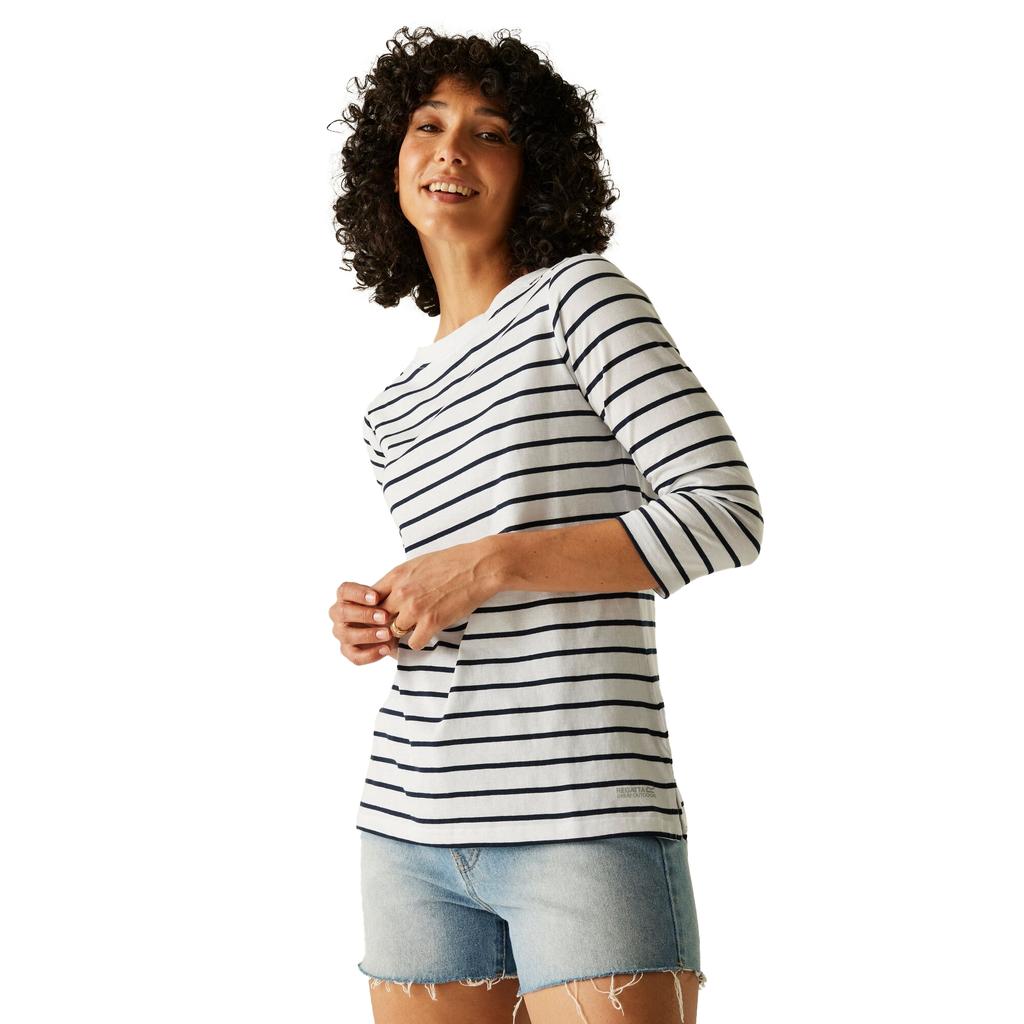 Regatta Gestreiftes Baylette II-T-Shirt für Damen