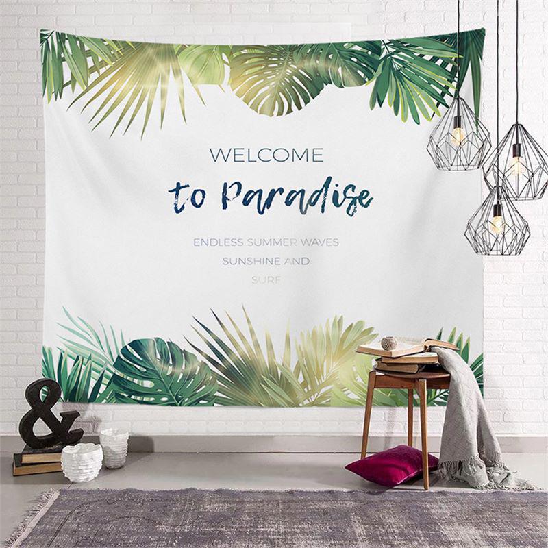 Flamingo Decorative Tapestry: Summer Series Landscape Wall Hanging