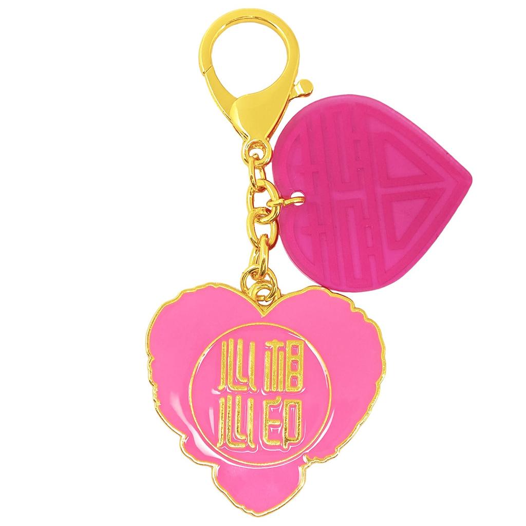 [YISHUI] Double Happiness Love Key Keychain, Peony and Heart Design, Love Amulet, Marriage Luck Improver, Lovers, Couples, Bonding, Chinese Style,