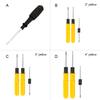 Screwdriver Multi-purpose Double Head Hand Repair Tool with Plastic Handle Industrial Business Carpentry Maintenance Supplies
