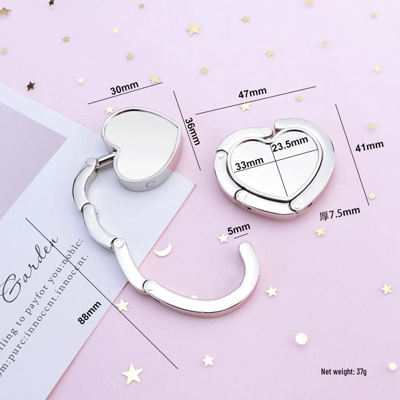 

Креативный портативный складной крючок для сумки - Круглый металлический держатель и практичный сувенир