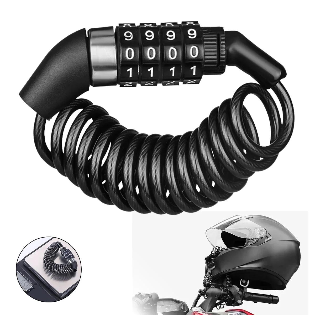 

1 шт. Мини Портативный Велосипедный Замок Растягивающийся Трос Пароль Замок для Шлема Горный Велосипед Рюкзак Багаж Замки против Кражи Аксессуары