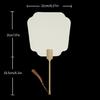 Chinese Rice Paper Fan White Round Fan with Tassels DIYs Blank Fan Decors