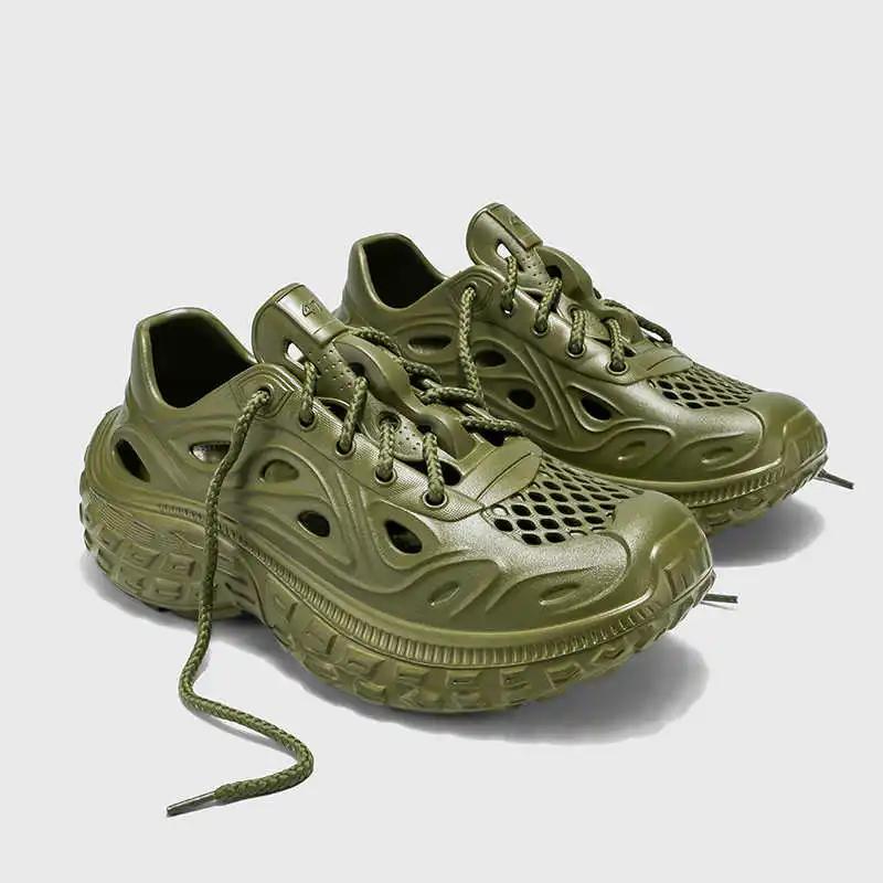 Fashion High Sole Rubber Sole Men Sneakers Size 46 Tennis Saddle Shoes Summer Men's Summer Sports Functional Stylish Funky