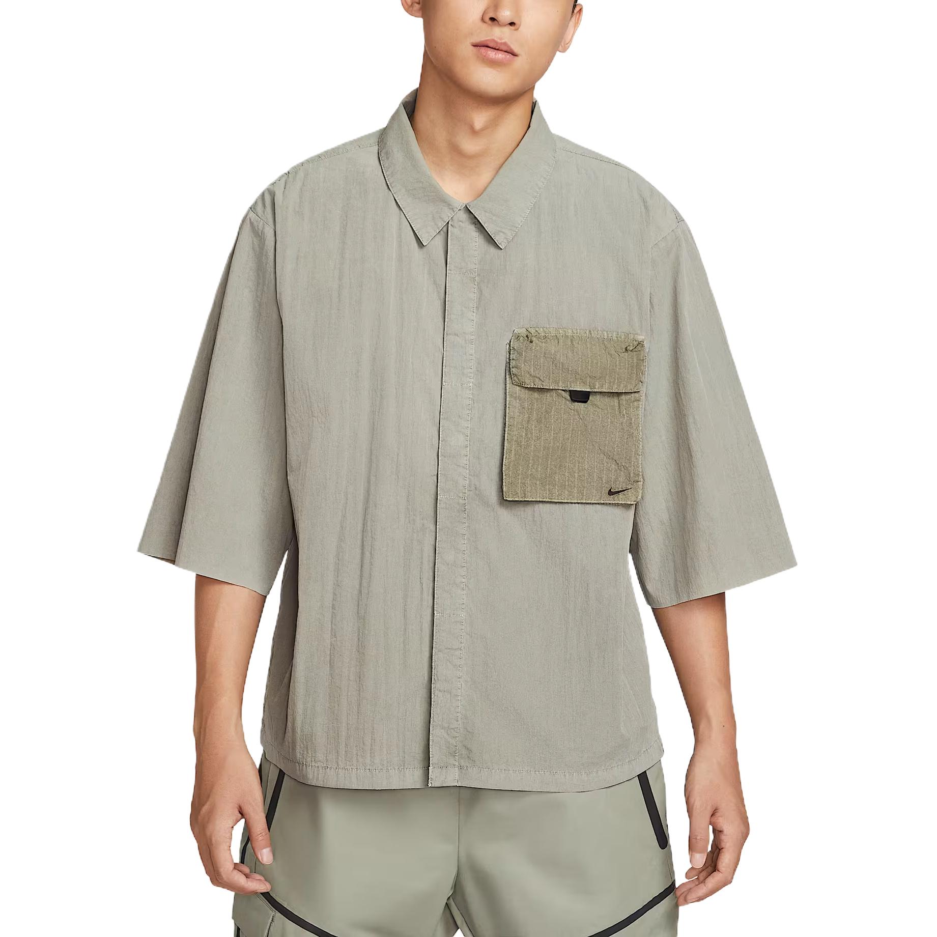 Nike Swoosh Shirt Men s Army Green HJ2955-320 M