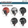 LEAD Motorcycle Jet Helmet MOUSSE Matte Half Black Free (Less Than 57-60cm) -