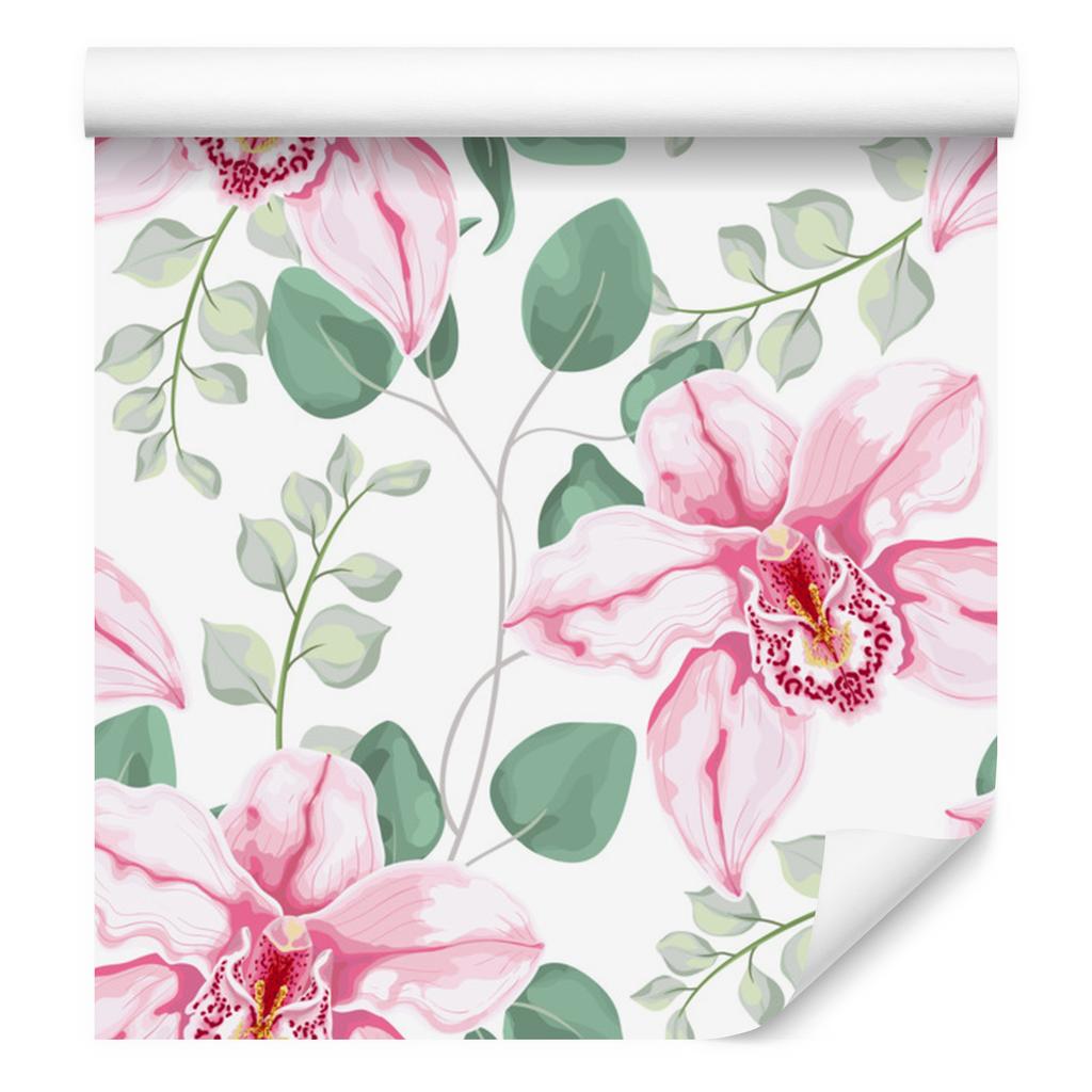 Beautiful orchid wallpaper for living room and bedroom 50x1000