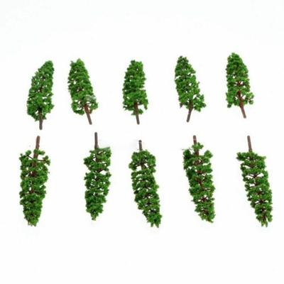 Diorama Model Trees Landscape Miniature Plastic Decoration 10Pcs Supplies