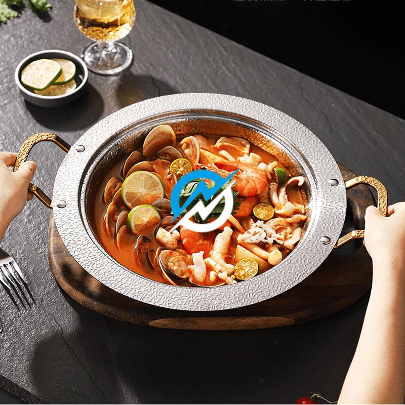 Lilang Hammered Snowflake Stainless Steel Pot