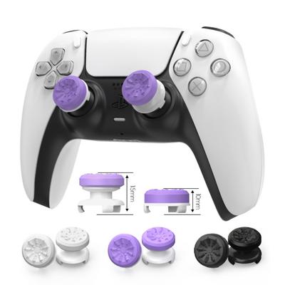 2 szt. silikonowych nakładek na kciuki do kontrolera Sony PlayStation 5/4/8BitDo Ultimate, antypoślizgowe nakładki na kciuki
