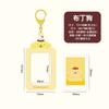 Sanrios Gudetama Keychain with Photo Card Holder Anime Keroppi Tuxedosam Photocard Holder Key Ring Accessory for Bag Backpack