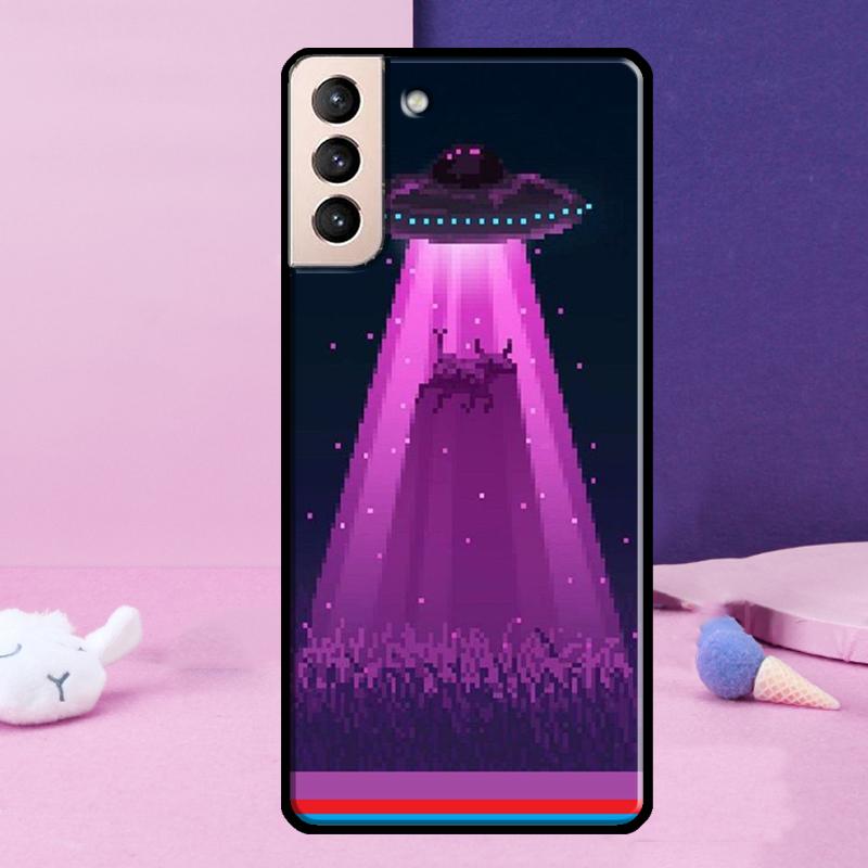 Art Pixel Aesthetic Phone Case For Samsung Galaxy S25 Ultra S23 S20 S21 S22 S24 FE S9 S10 Plus S24 Ultra Cover