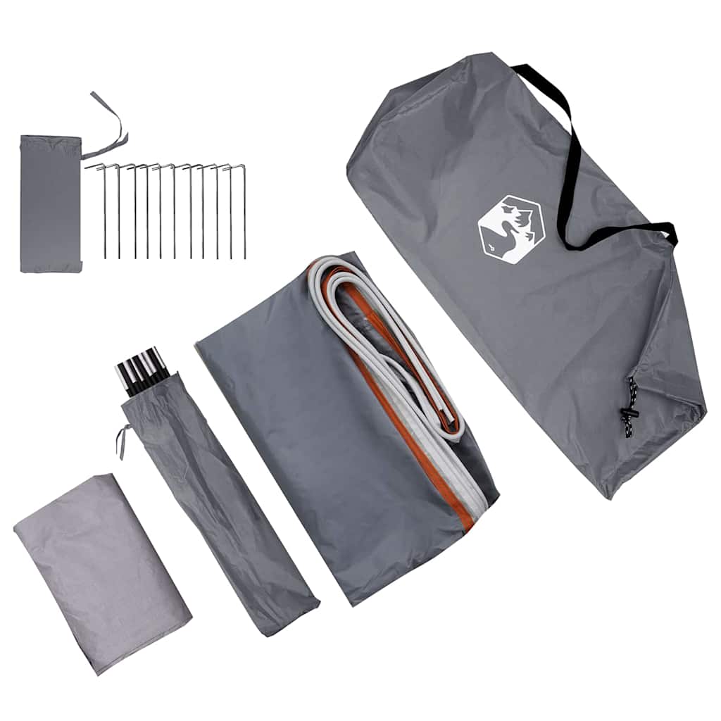 Heckklappenzelt für 194 x 180 x 210 cm Grau und Orange